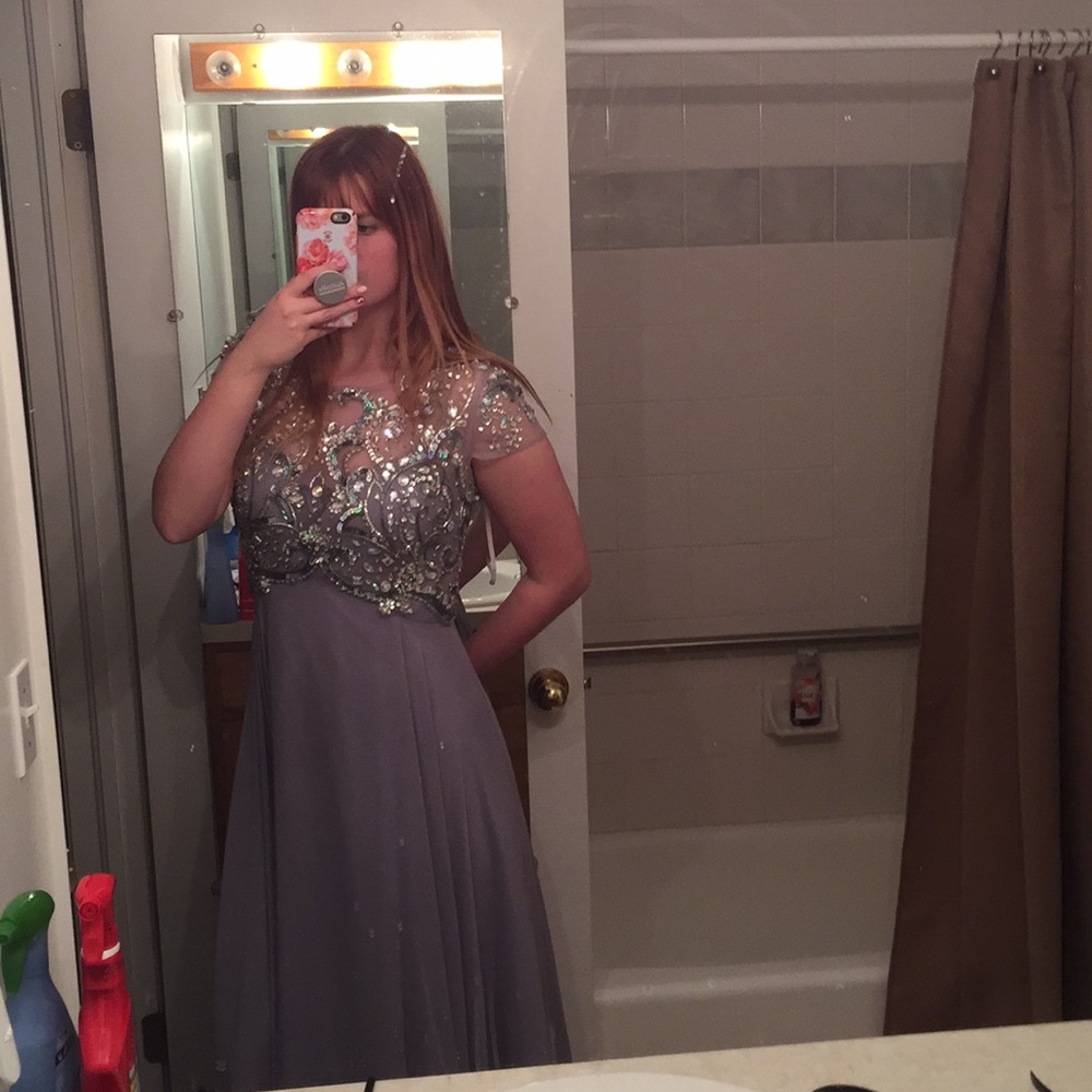 Silver Prom Dress